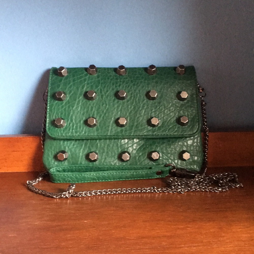 Stylish Studded Green Purse